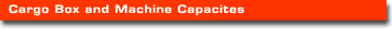 Cargo Box and Machine Capacities